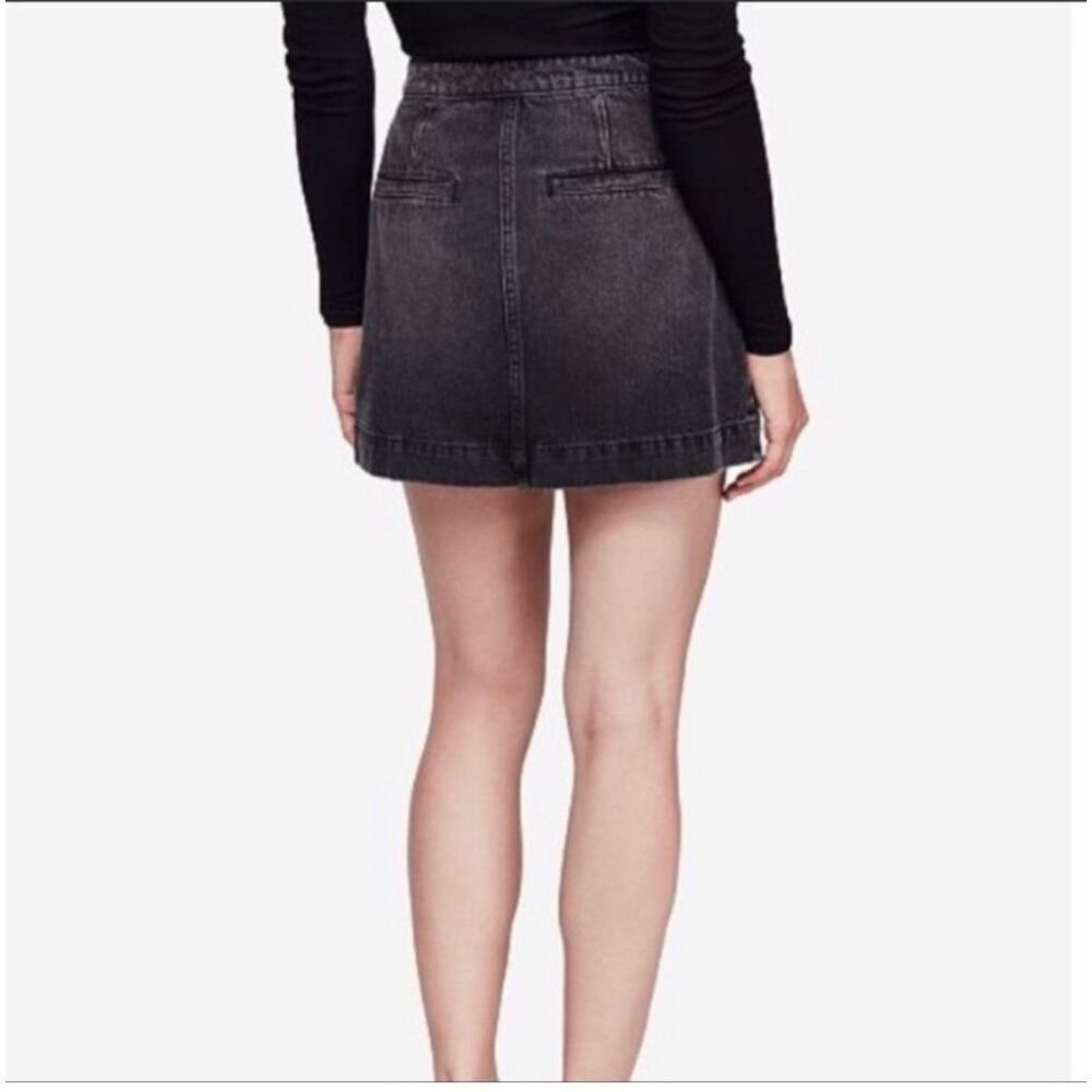 Free People Don’t Get Me Wrong black denim skirt size 27 - Picture 2 of 12